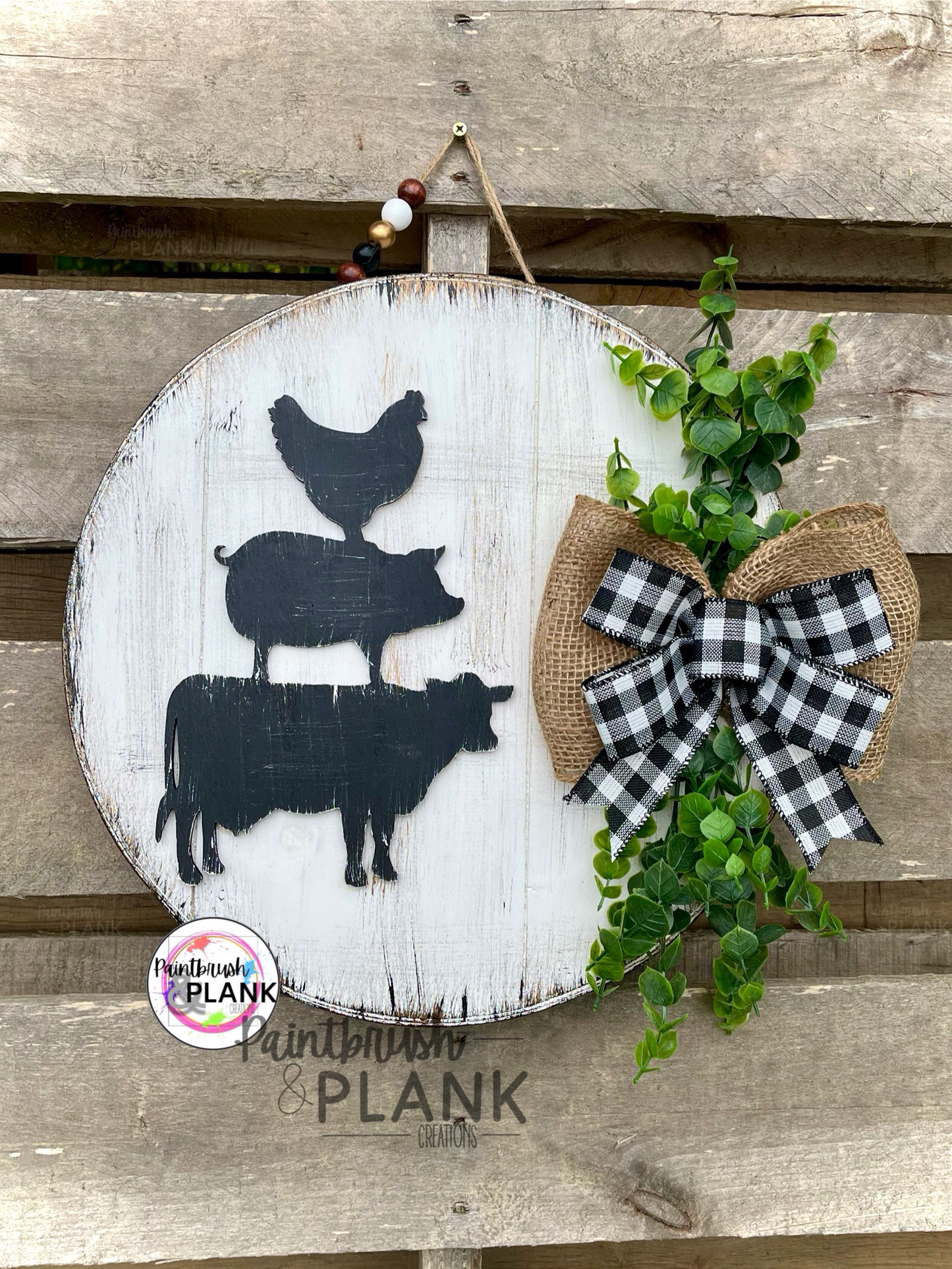 Farm Animal CB Door Hanger