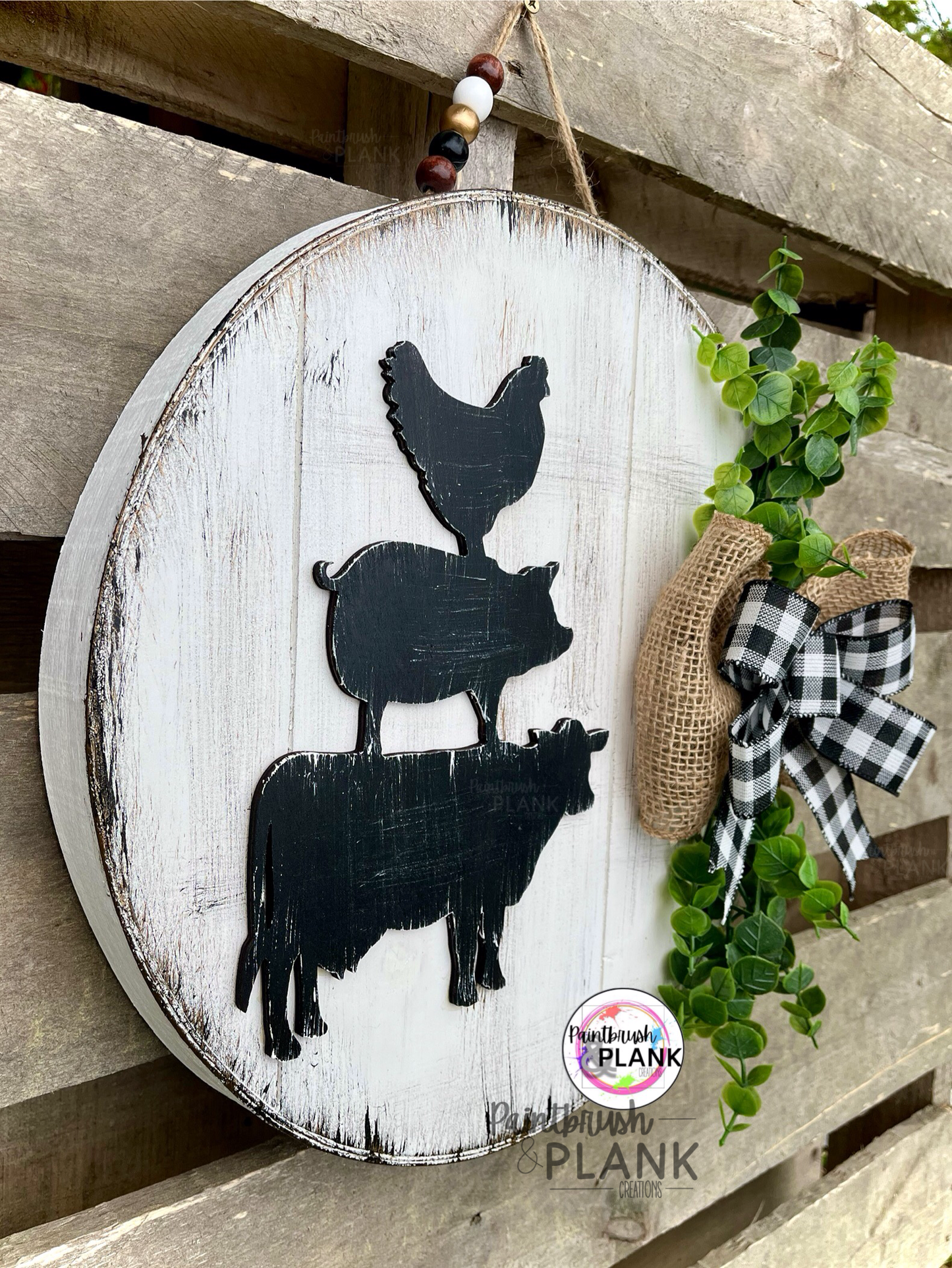 Farm Animal CB Door Hanger