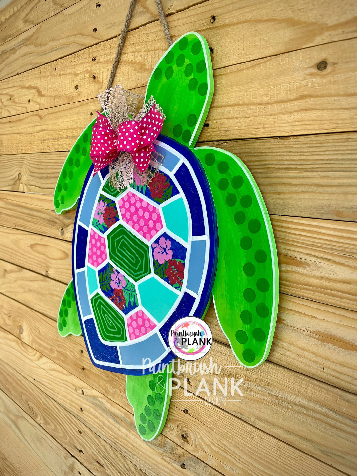 Tropical Turtle Door Hanger