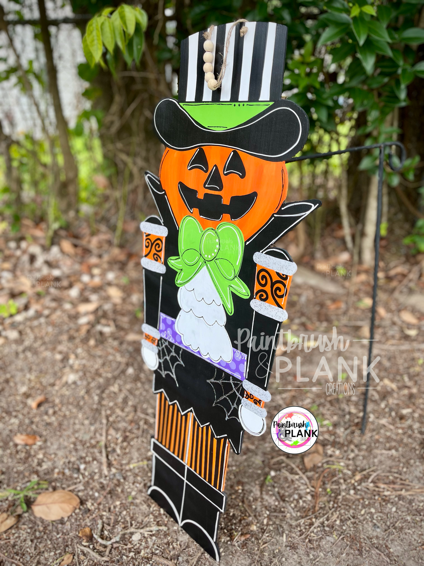 Pumpkin Nutcracker Door Hanger