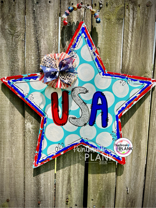 USA Star Door Hanger