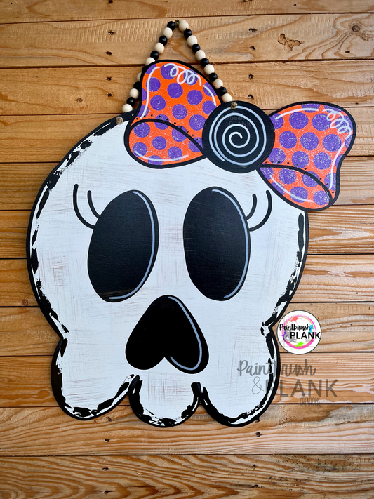 Skelly Skeleton Head Door Hanger