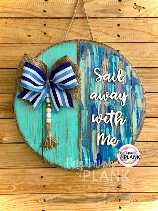 Sail Away Cheese Box Lid Door Hanger
