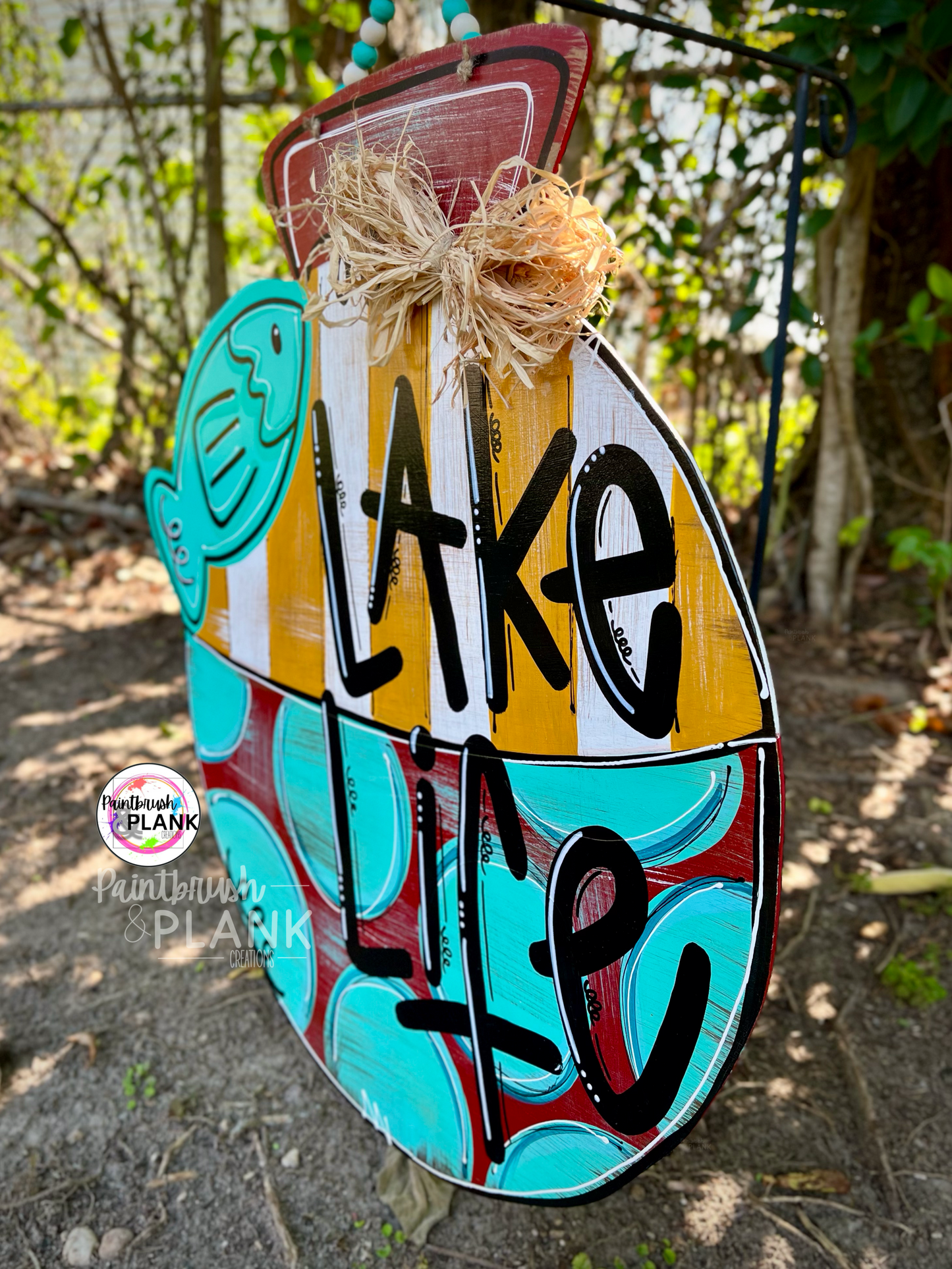 Fishing Bobber Lake Life Door Hanger