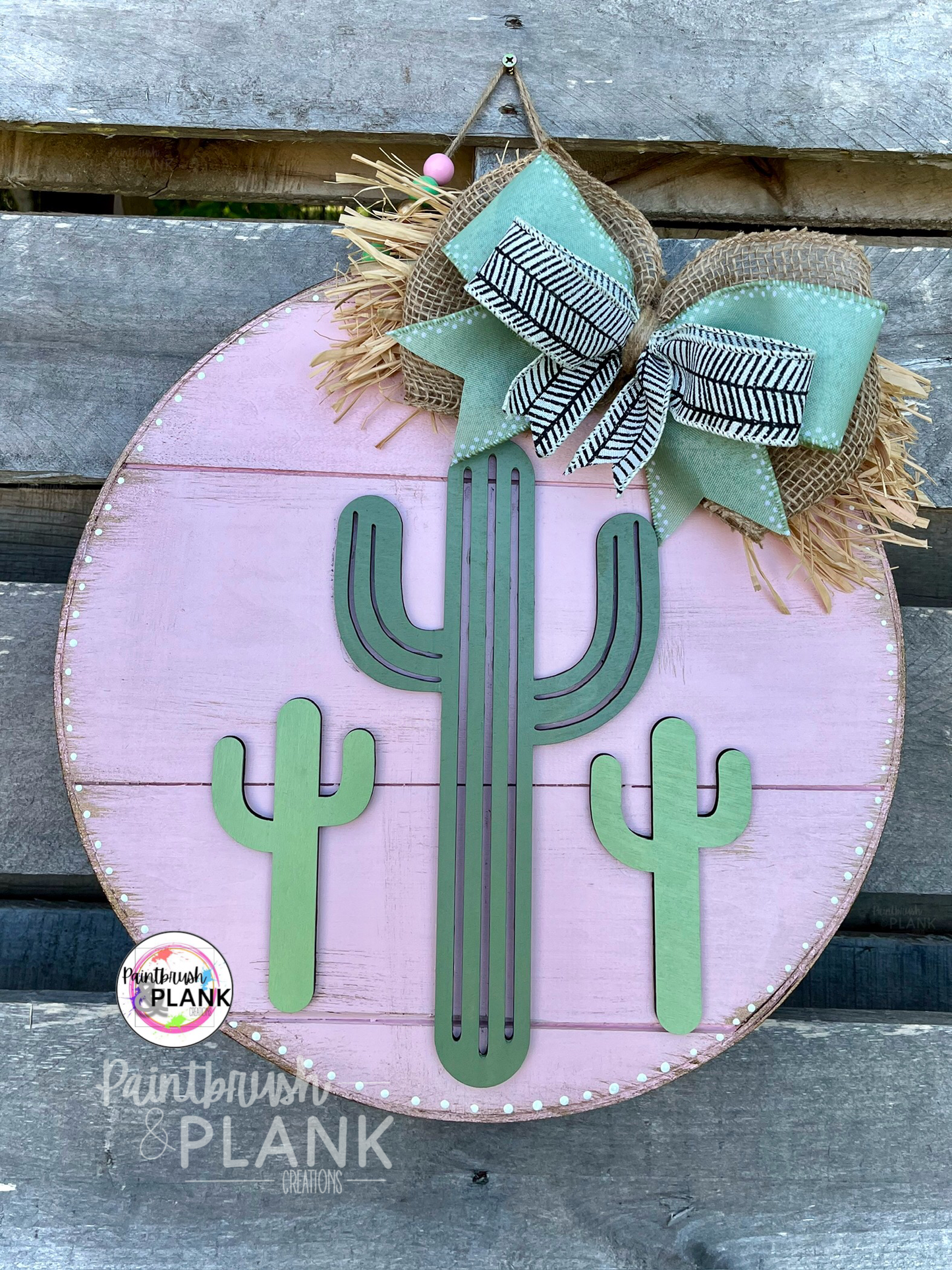 Cactus Trio CB Door Hanger