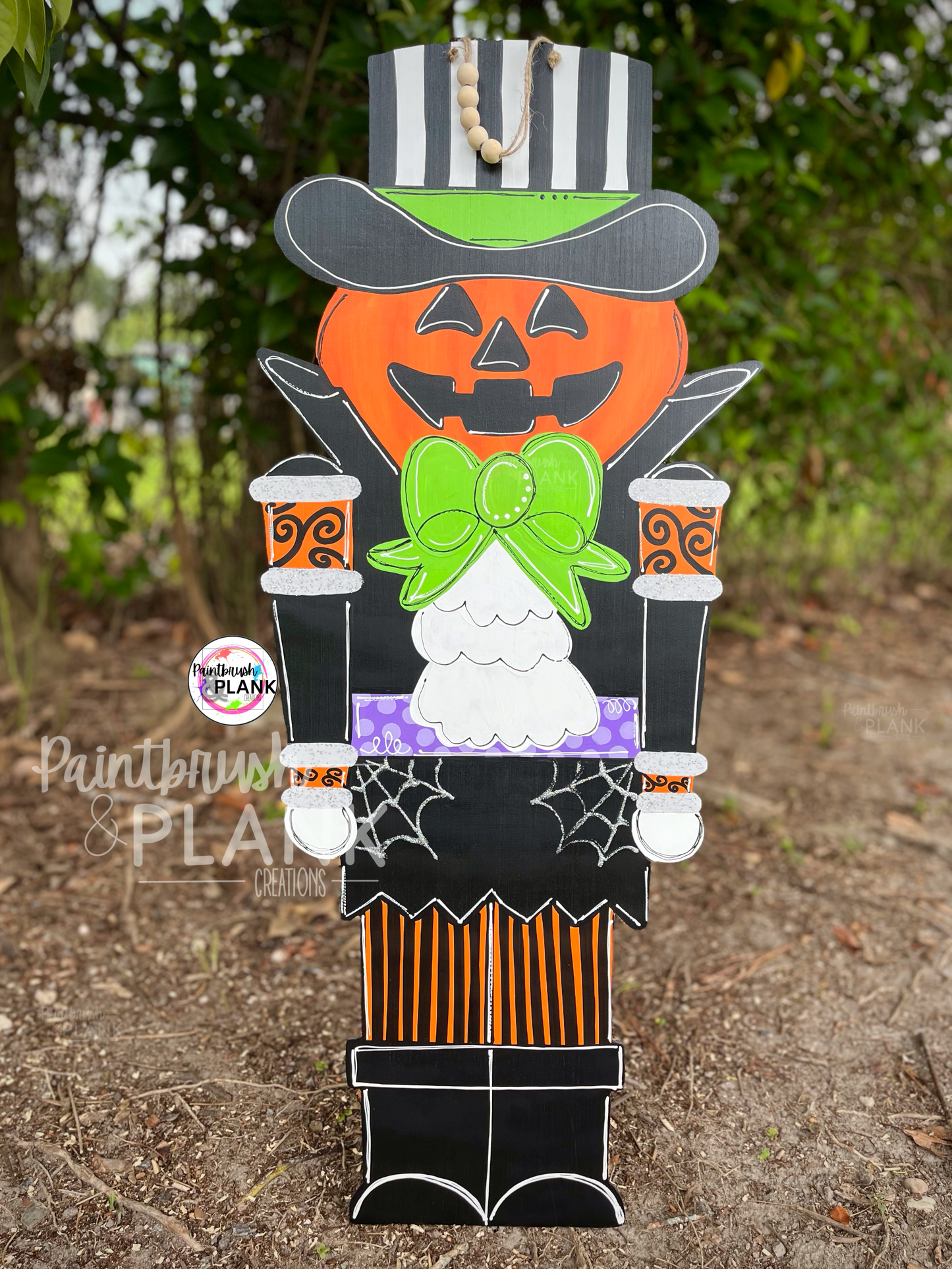 Pumpkin Nutcracker Door Hanger