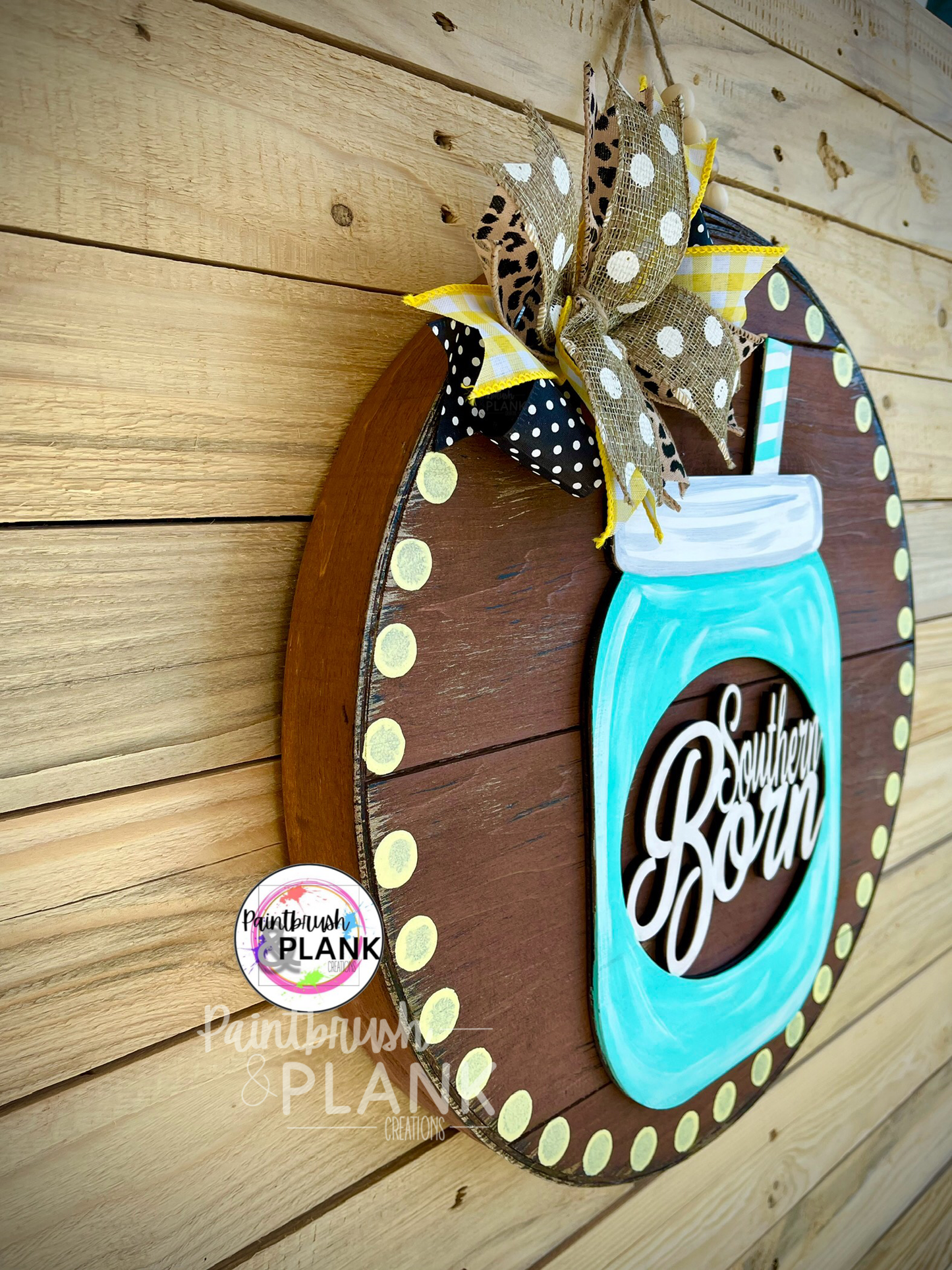 Southern Born Jar CB Door Hanger